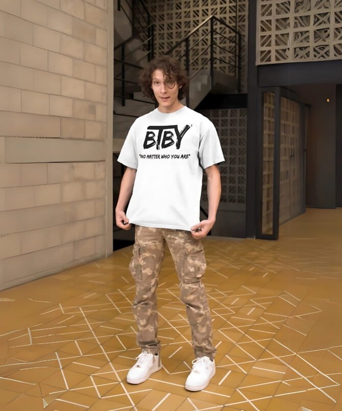 BTBY Men's T-Shirt – "No Matter Who You Are"