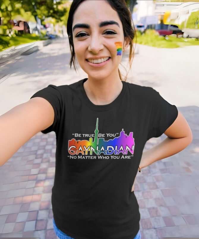 BTBY Women’s Pride T-Shirt – "Gaynadian"