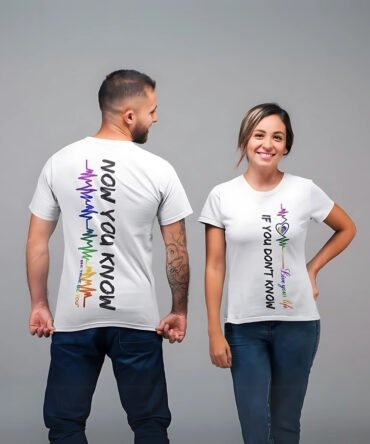 BTBY Men's White Statement T-Shirt – "Live Your Life / Now You Know"