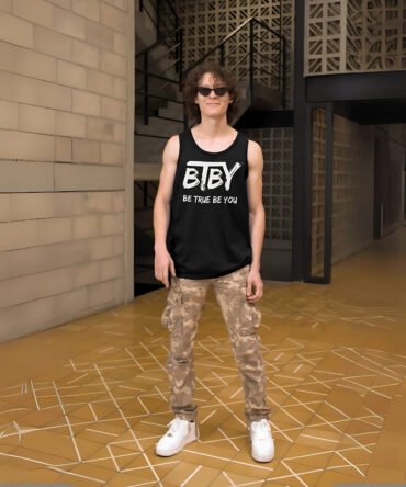 BTBY Men’s Active Vest – "Be True Be You"