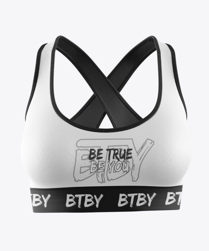 BTBY Women’s Sports Bra – “Be True Be You”