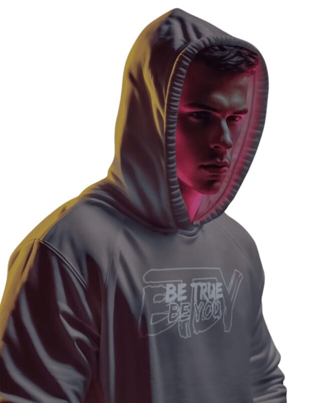 BTBY Men’s Hoodie – “Be True Be You” - Image 4