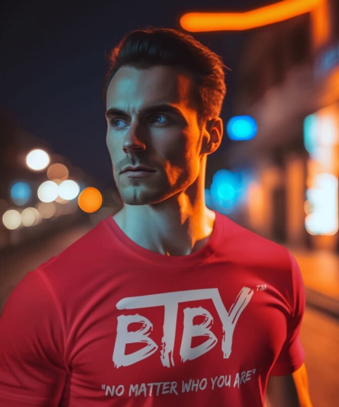 BTBY Men's T-Shirt – "No Matter Who You Are" - Image 5