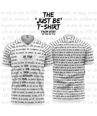 BTBY All-Over Print T-Shirt – “Be True Be You”