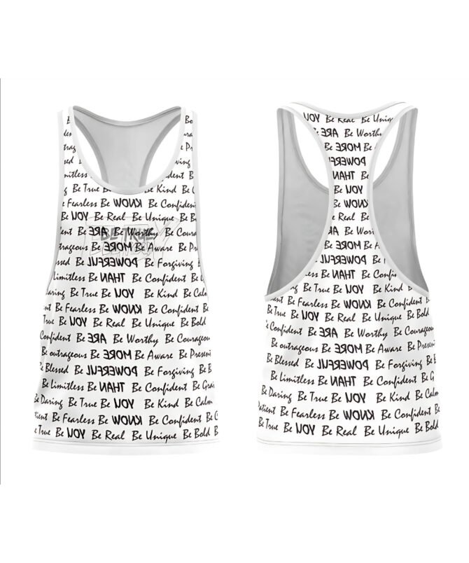 BTBY Men’s All-Over Print Vest – “Be True Be You”